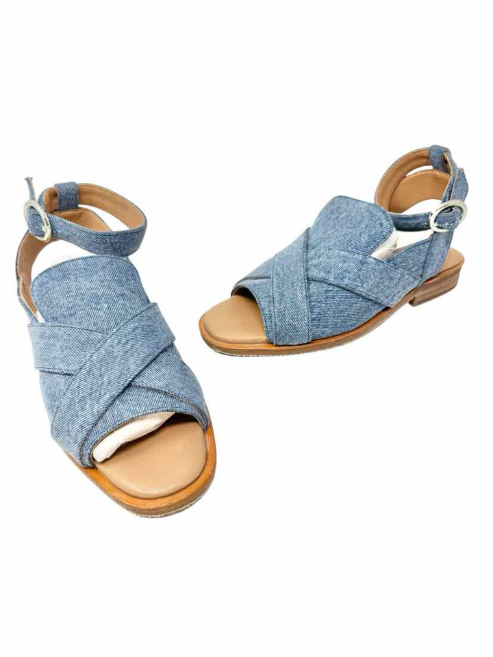 Shoe Size 39 FREE PEOPLE Blue Sandals