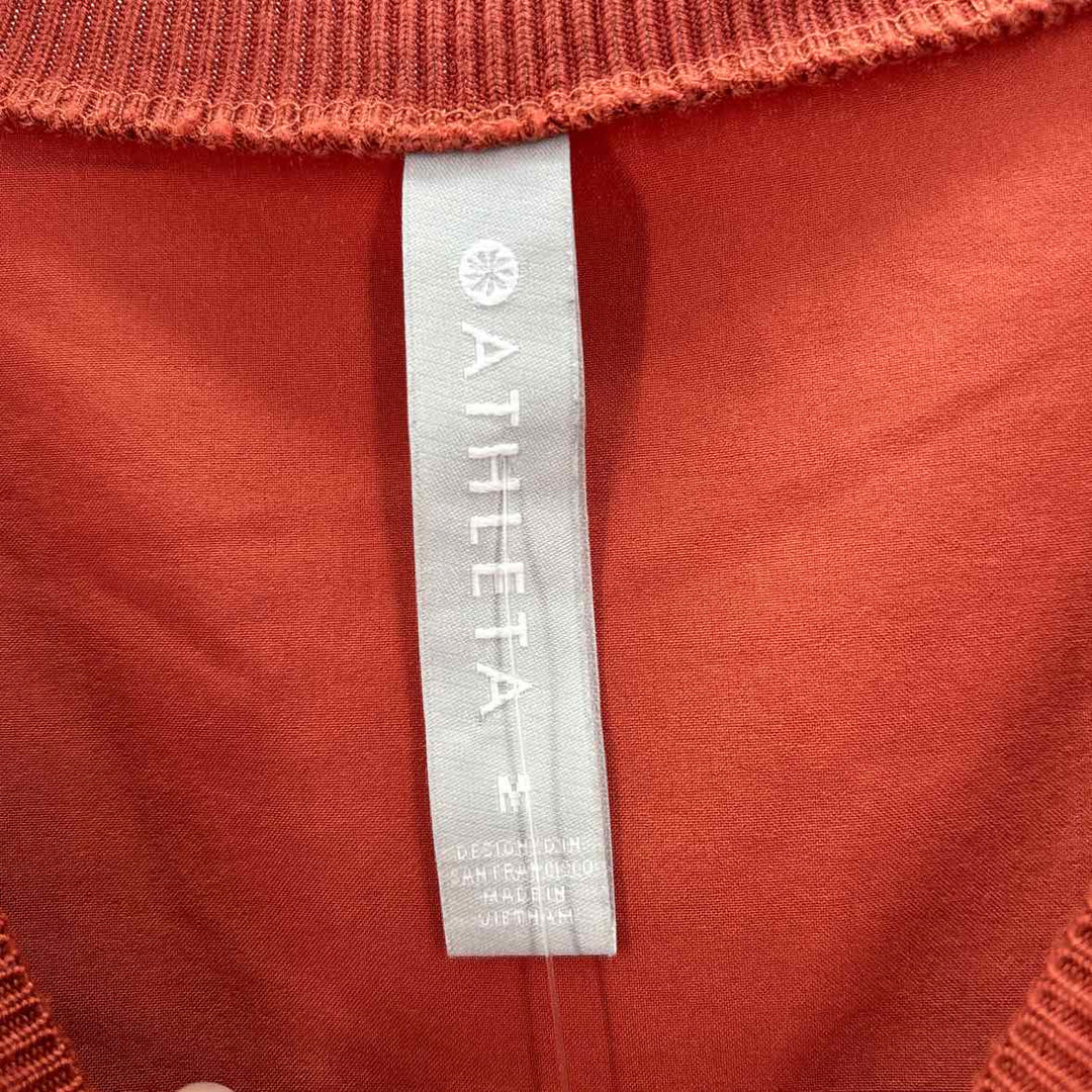 Size M Athleta Pumpkin Nylon Shirt