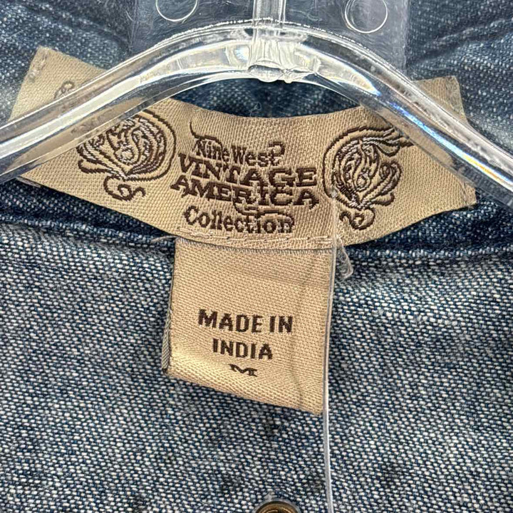 Size M Nine West Blue Chambray Shirt