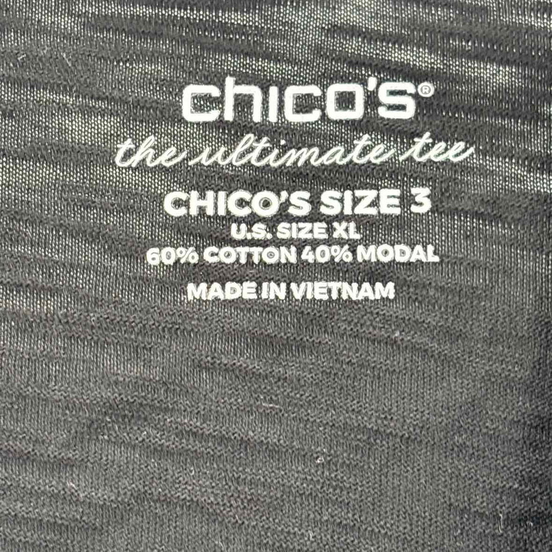 Size XL Chico's Black Shirt