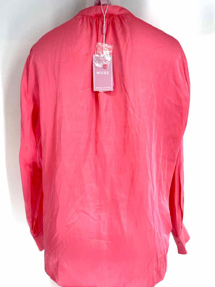 Size L MUSE Fuschia Sateen Shirt