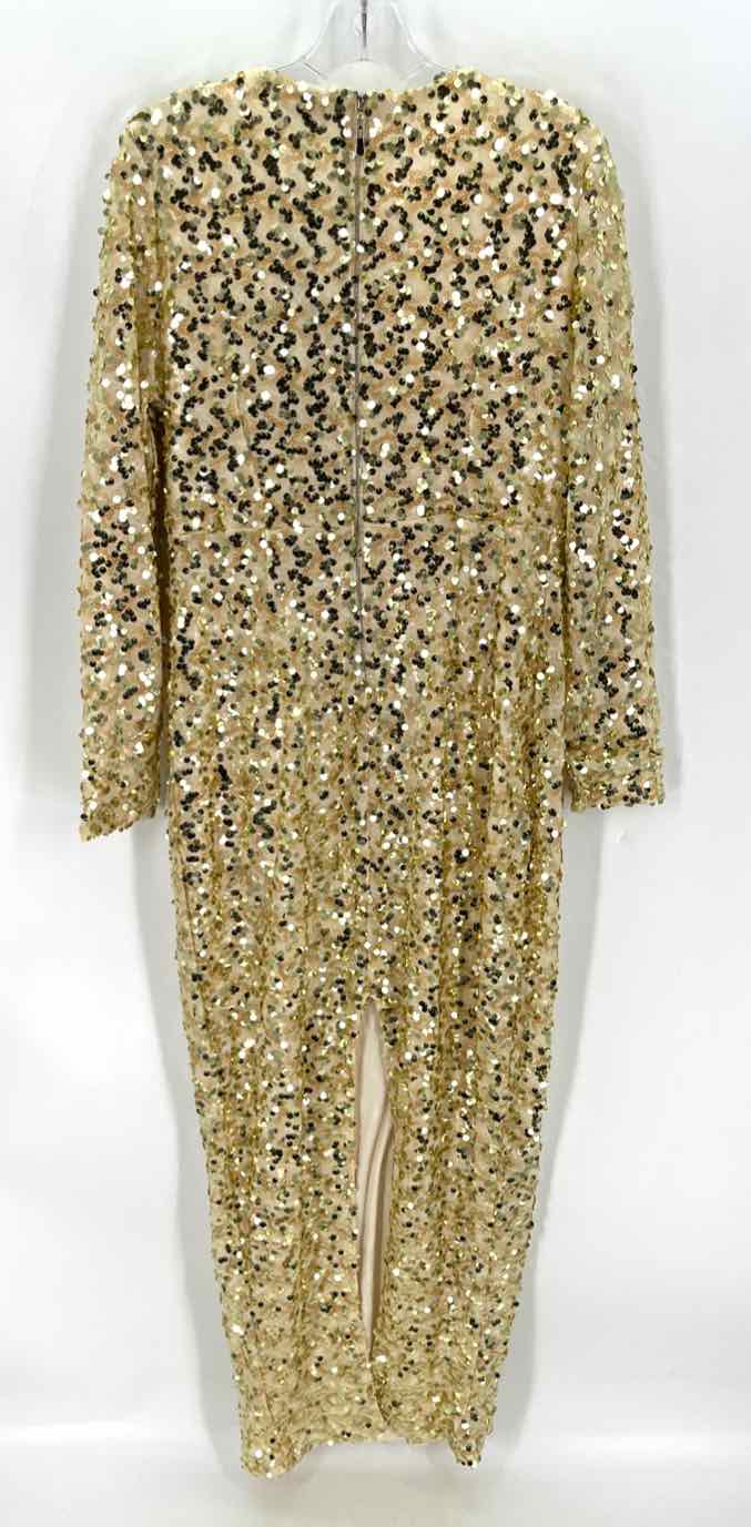 Size 1X FASHION NOVA Gold Dress