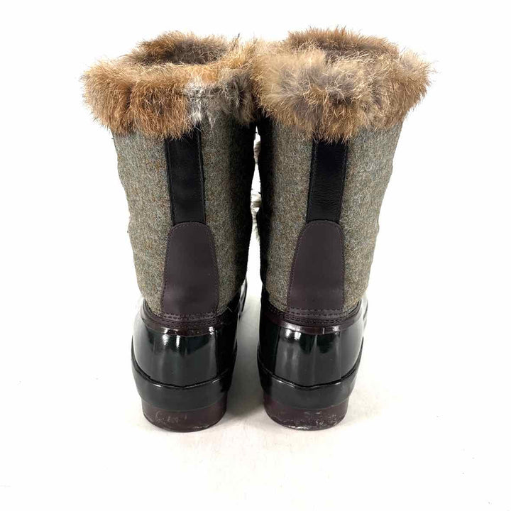 Shoe Size 8 Hunter Multi-Color Faux Fur Boots