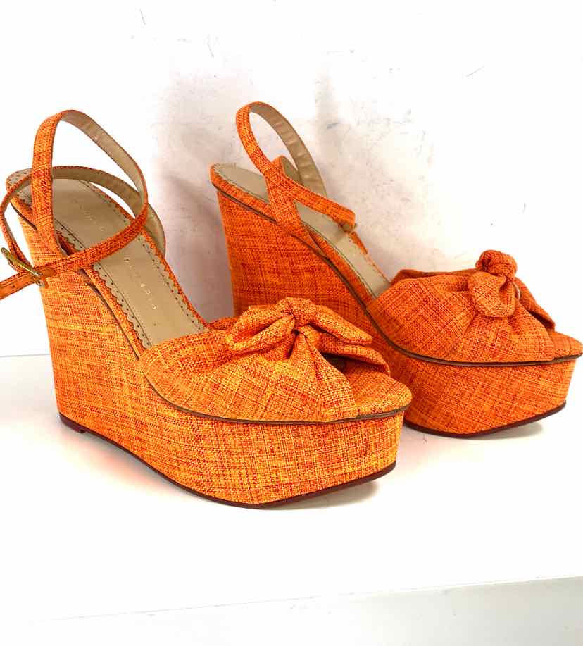 Shoe Size 39 CHARLOTTE OLYMPIA Orange Luxury - Sandals