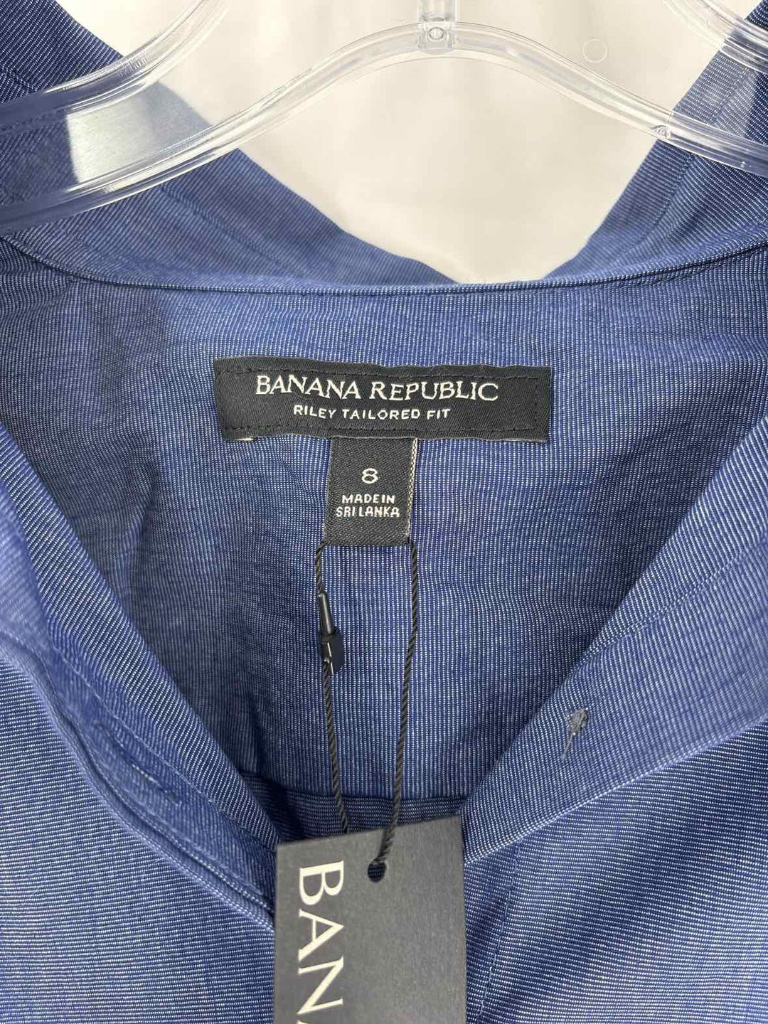 Size 8 Banana Republic Blue Shirt