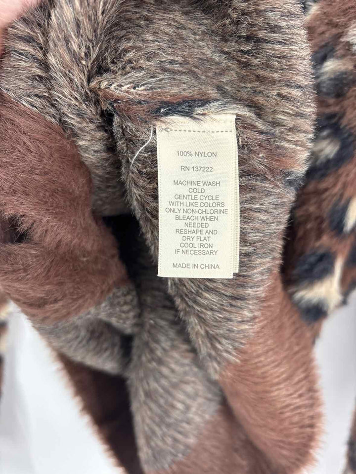Size M Brown Print Sweater