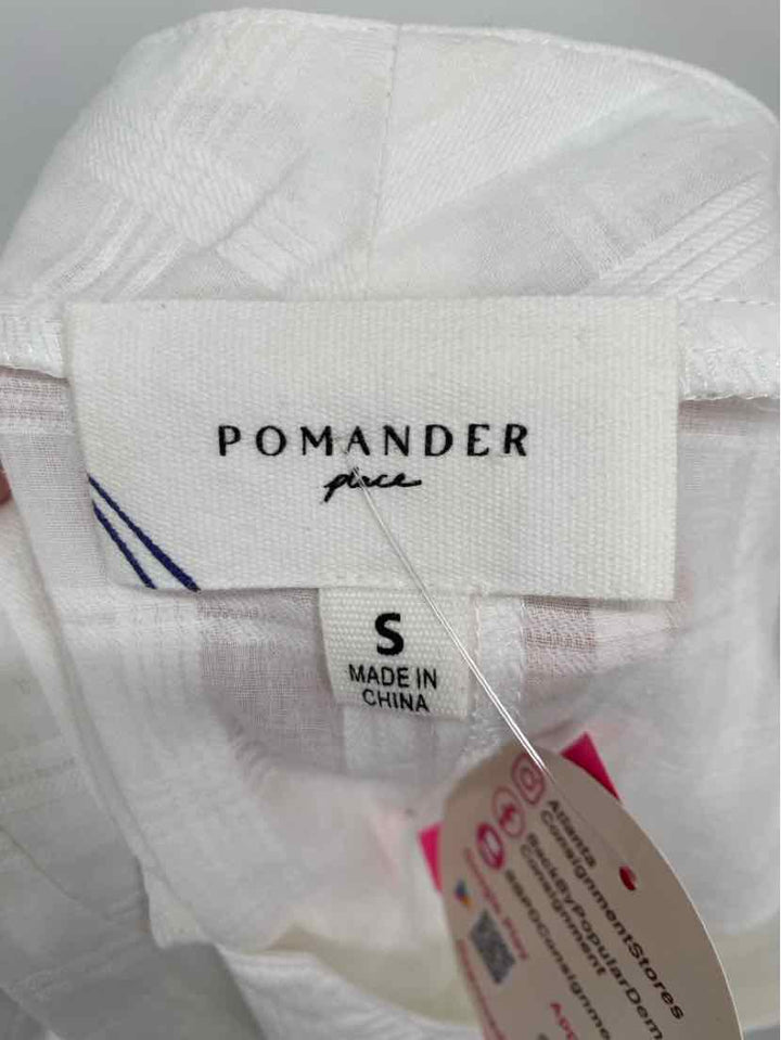 Size S POMANDER PLACE White Cotton Dress