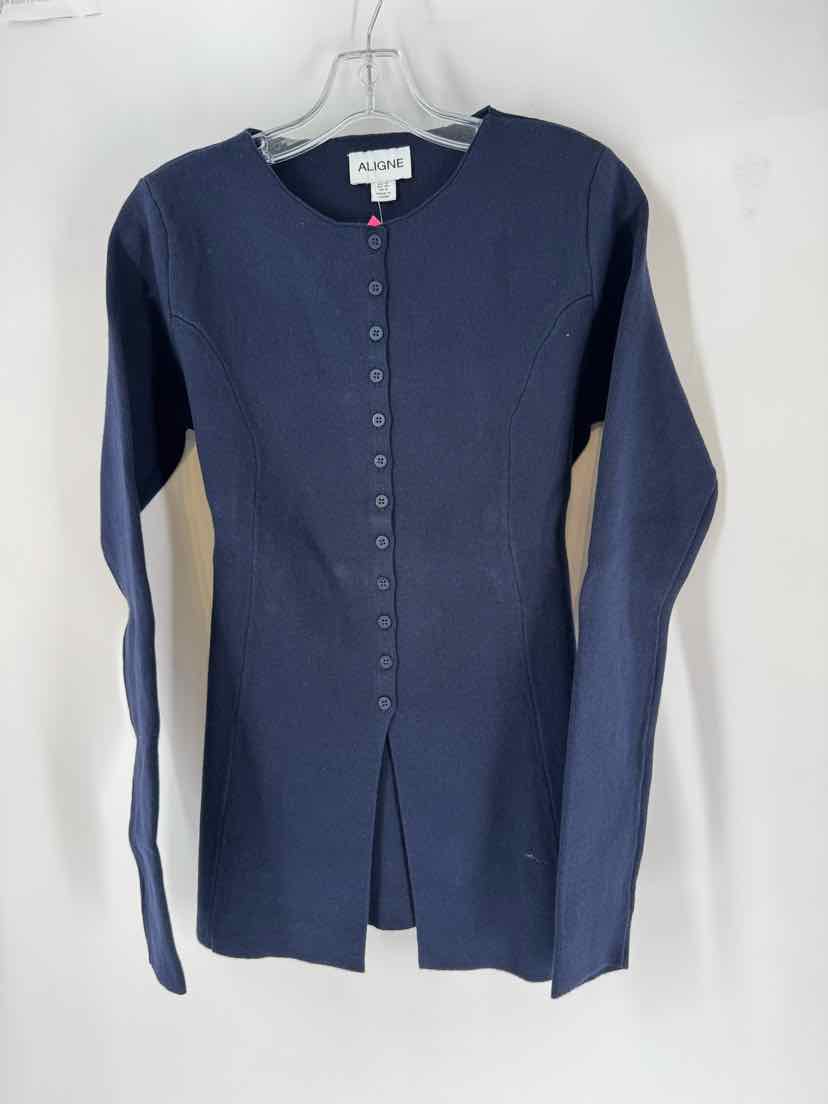 Size 8 Navy Knit Cardigan
