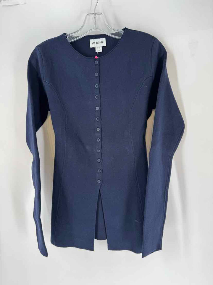 Size 8 Navy Knit Cardigan