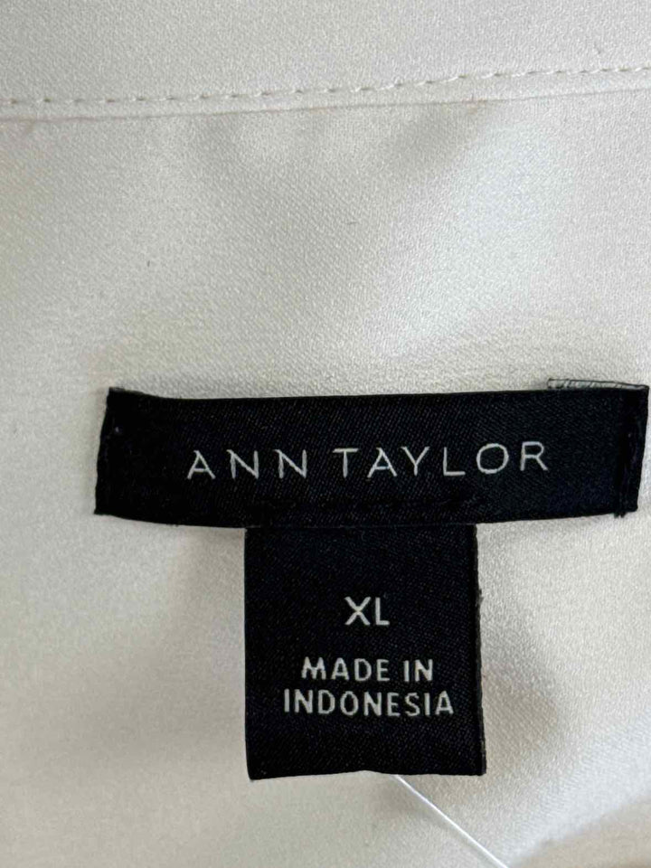 Size XL Ann Taylor Cream Shirt