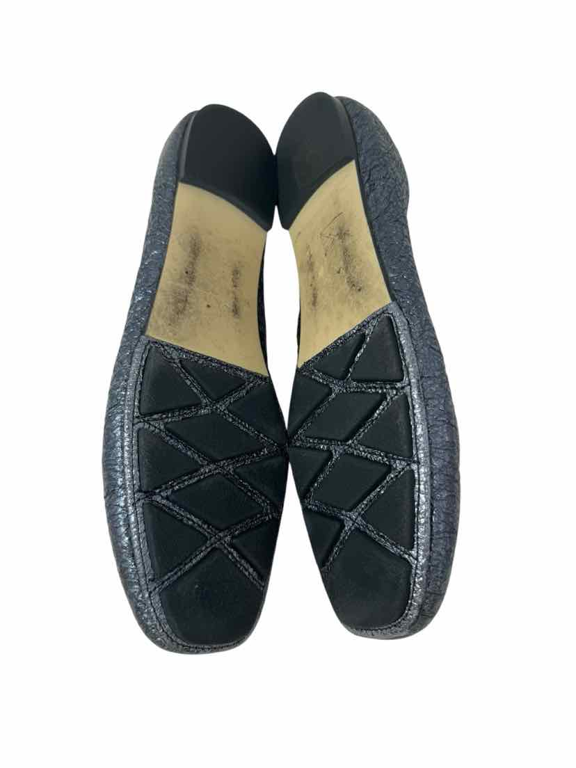 Shoe Size 9 Tory Burch Blue Leather Flats