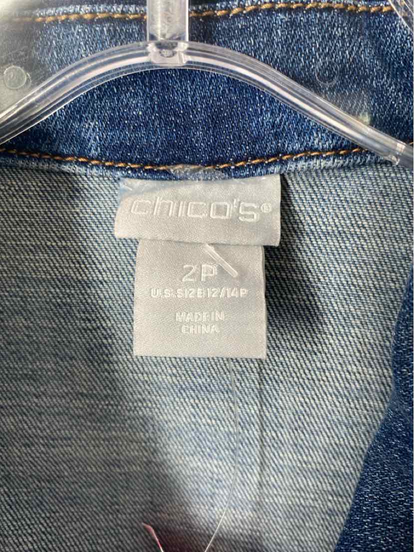 Size 12 Chico's Denim Jacket