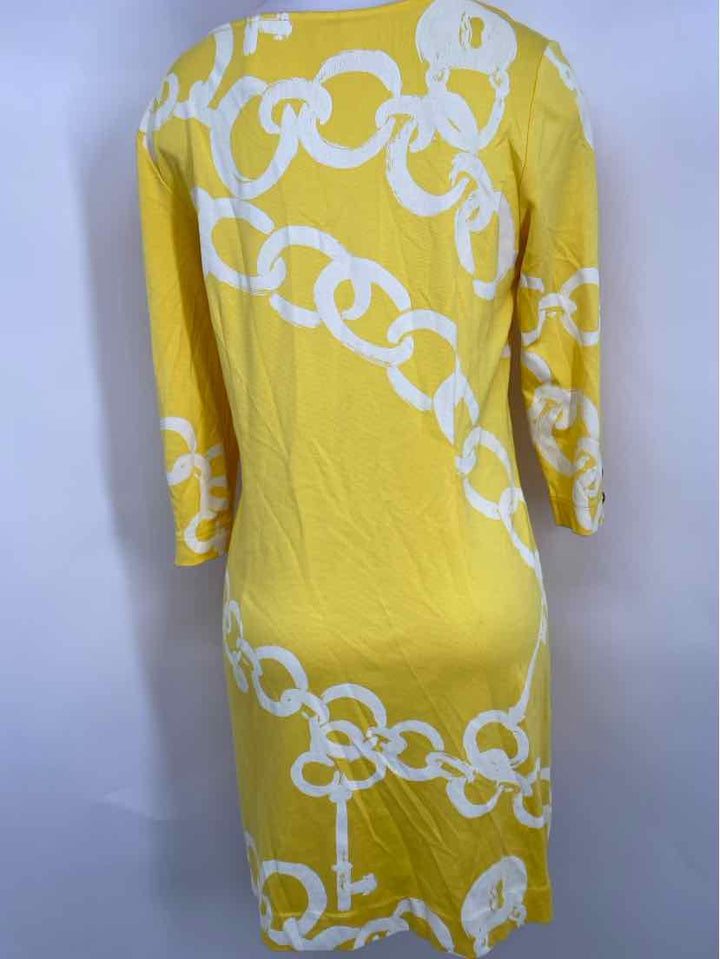 Size M Lilly Pulitzer Yellow Print Dress