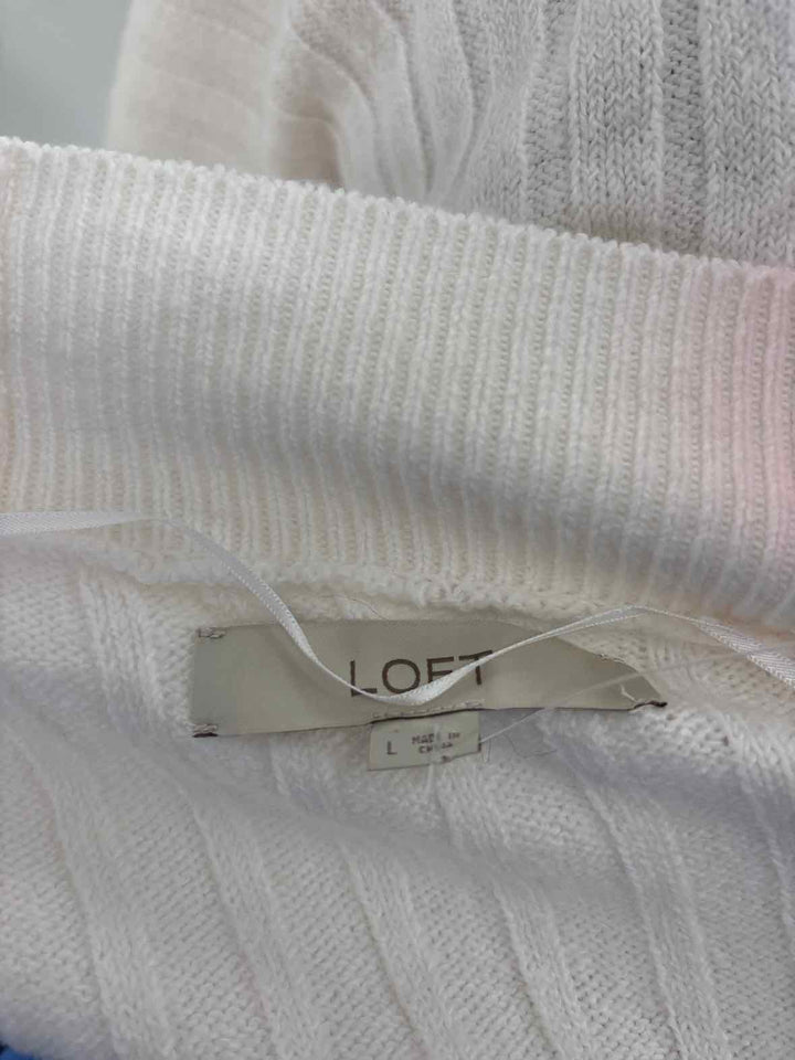 Size L LOFT Cream Sweater