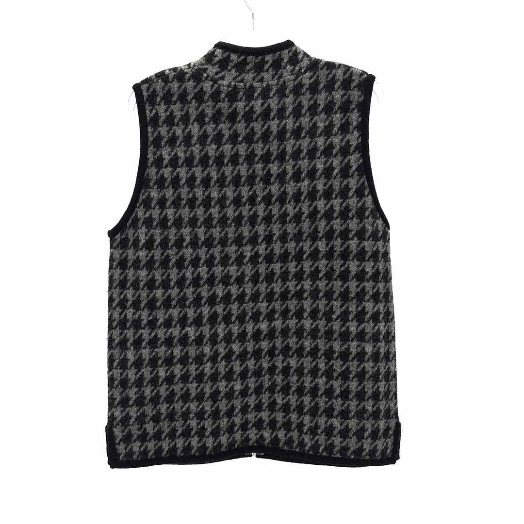 Size L Black Wool Vest