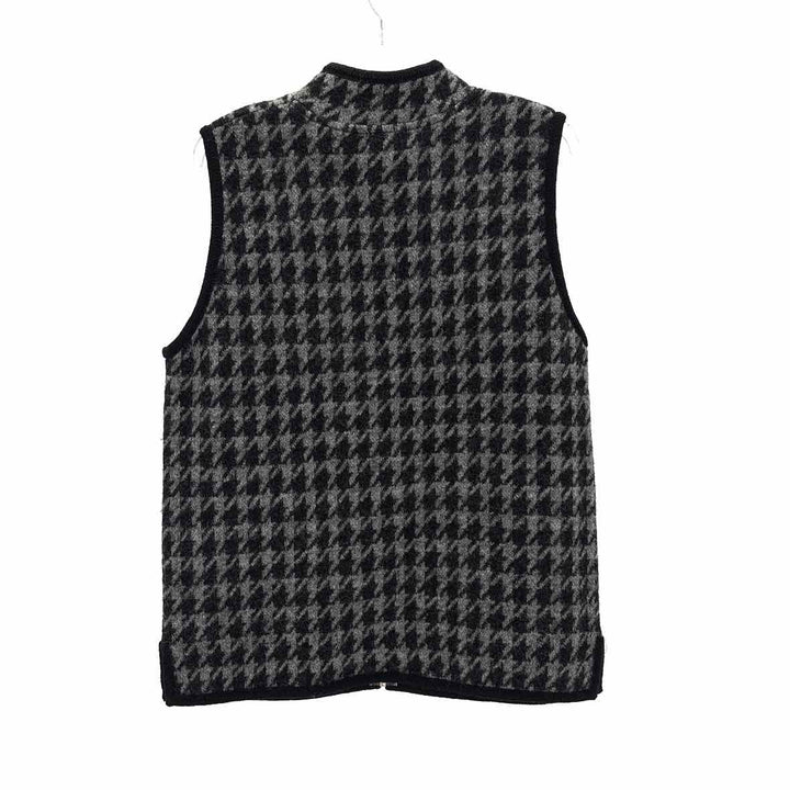Size L Black Wool Vest