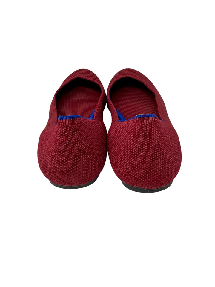 Shoe Size 8.5 ROTHY'S Red Knit Flats
