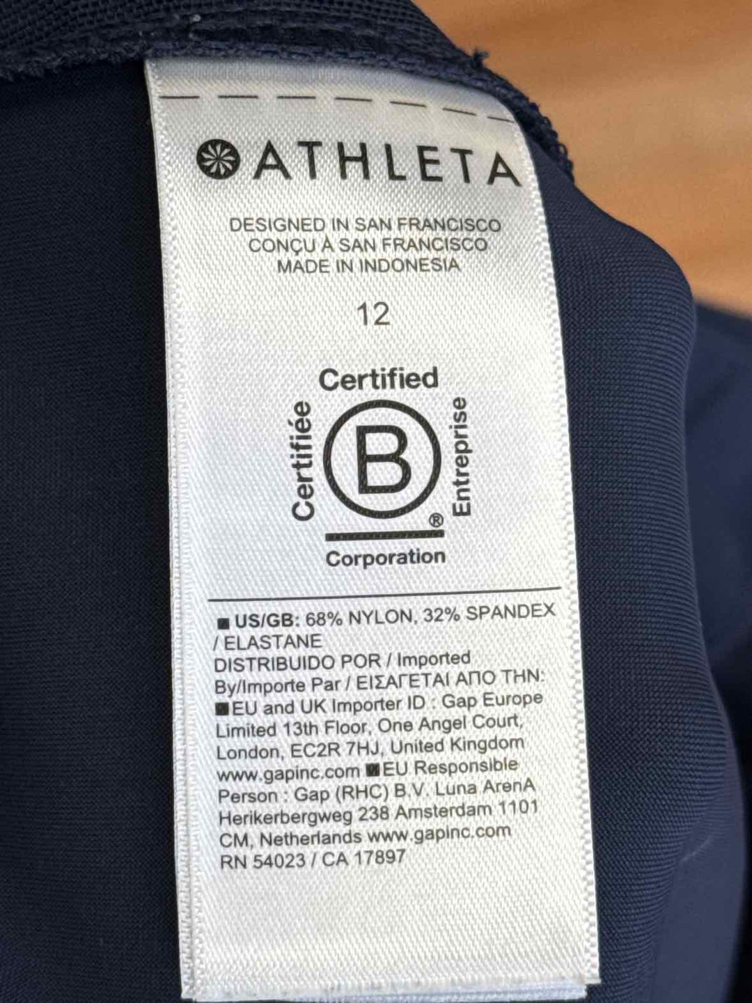 Size 12 Athleta Navy Pants