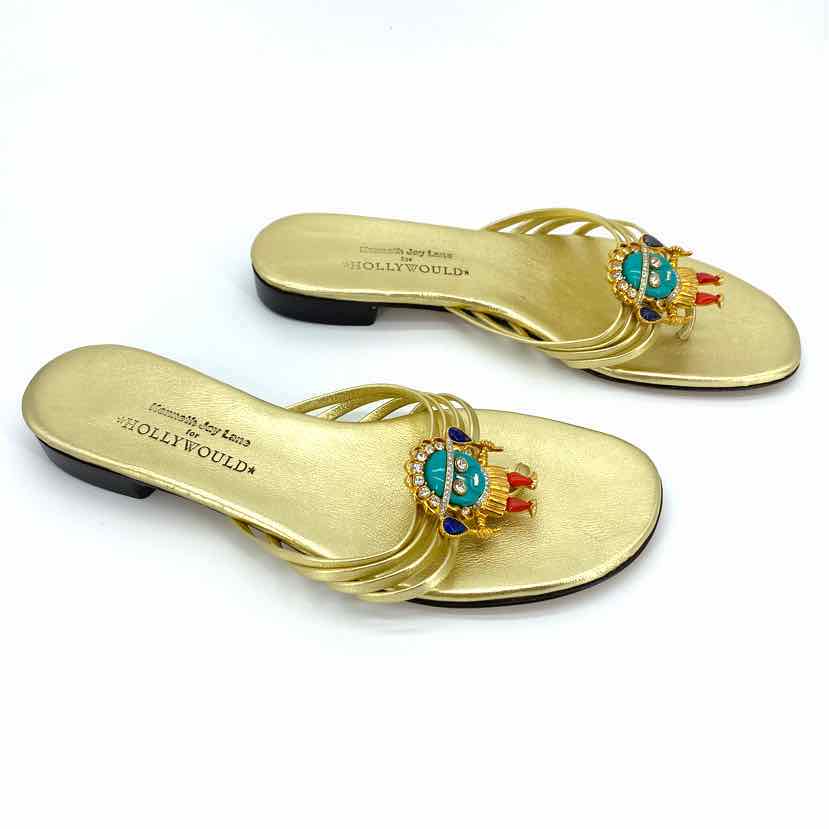 Shoe Size 7 Gold Luxury - Sandals