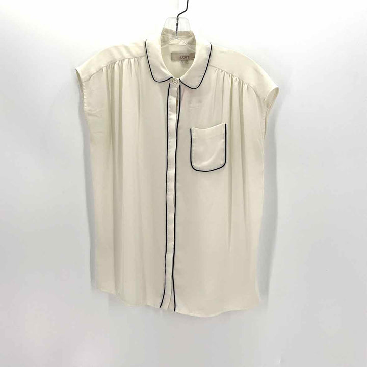 Size S LOFT Ivory Shirt