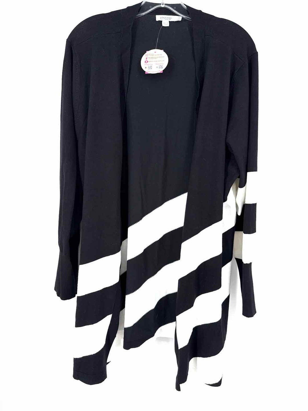 Size XXL Chico's Black/White Sweater