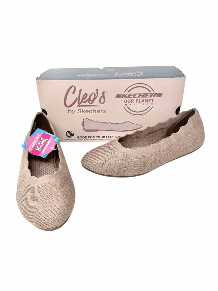 Shoe Size 9.5 Sketchers Tan Flats