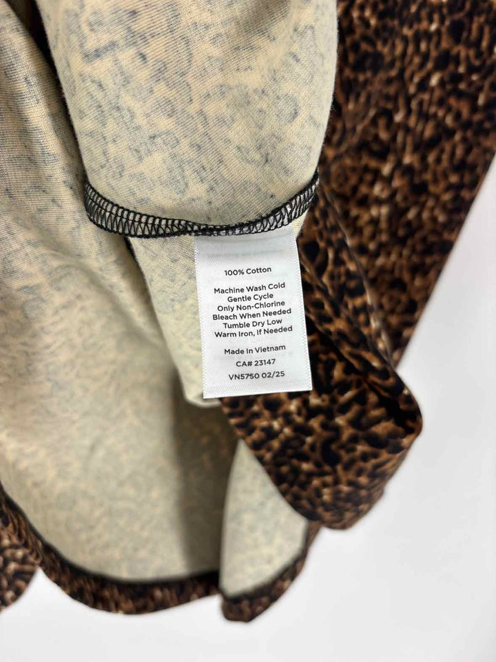 Size L Talbots Tan Cotton Shirt