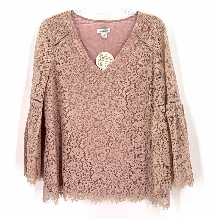 Size S sundance Pink Lace Shirt