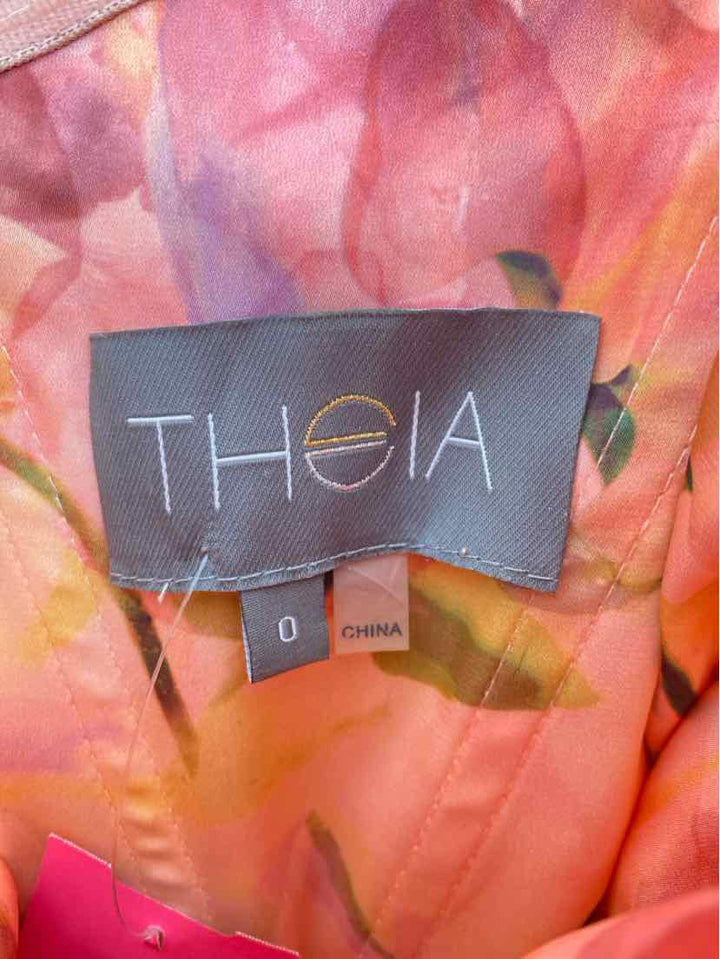 Size 0 THEIA Orange PROM