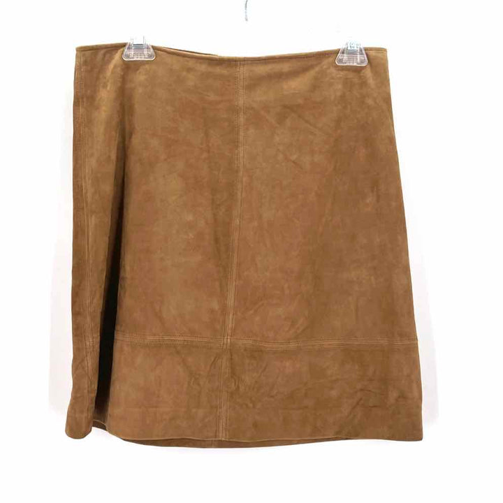 Size 6 TAHARI Tan Suede Skirt