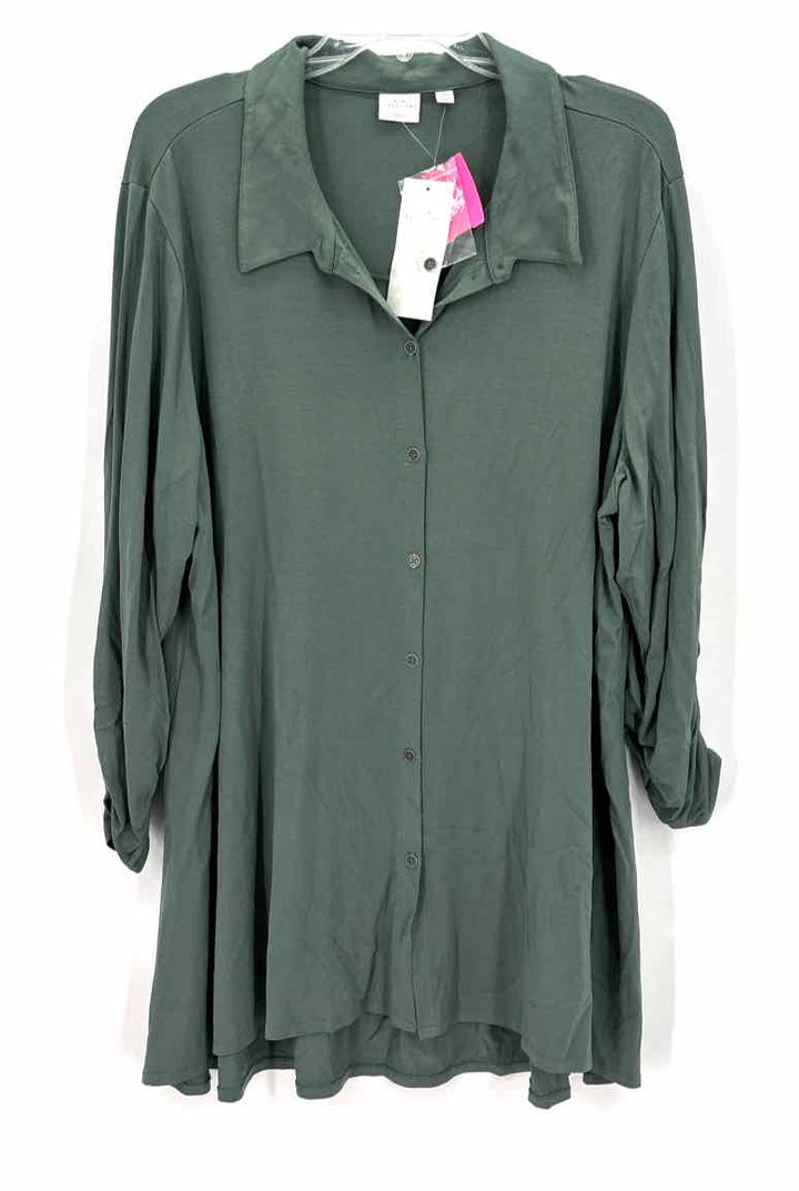 Size 3X NEW DIRECTION Sage Shirt