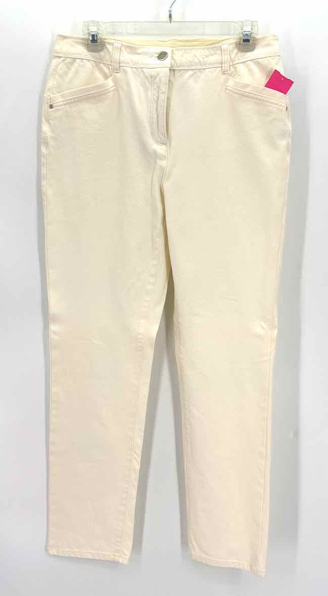 Size M Chico's Cream Twill Pants