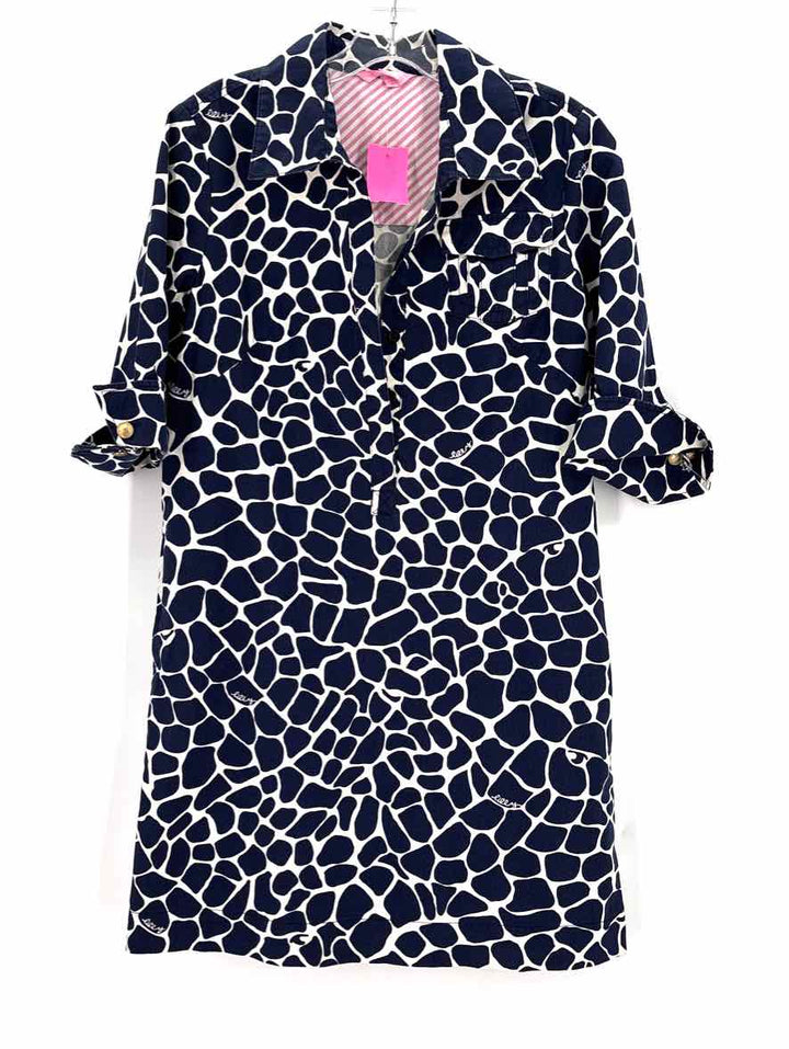 Size 4 Lilly Pulitzer Navy Dress