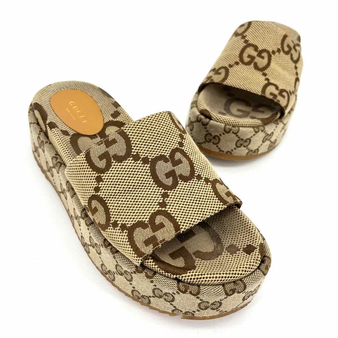 Shoe Size 37 Gucci Tan Luxury - Sandals