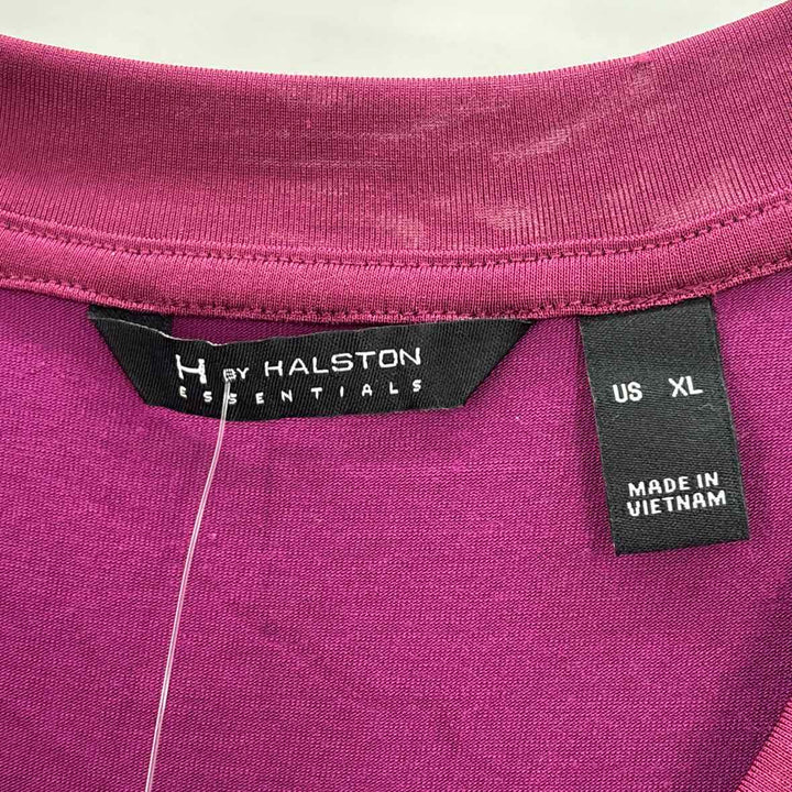Size XL HALSTON Purple Knit Shirt
