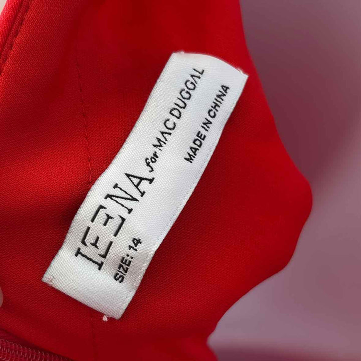 Size 14 MAC DUGGAL Red Dress