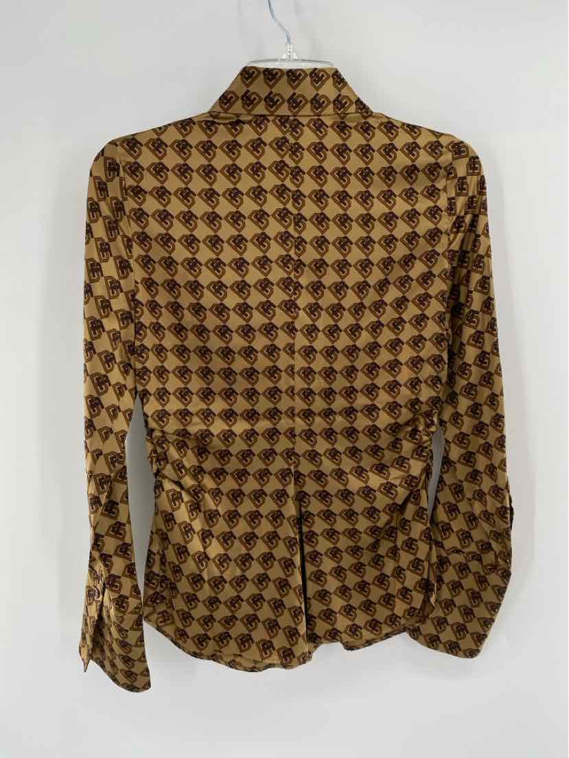 Size XS Banana Republic Beige Sateen Shirt