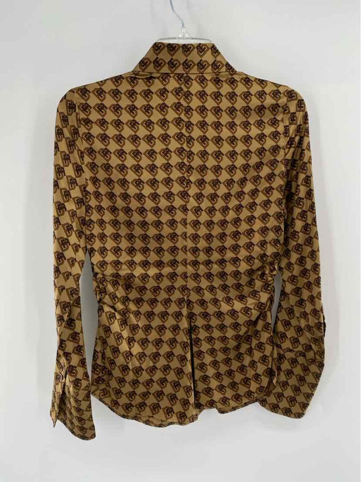 Size XS Banana Republic Beige Sateen Shirt