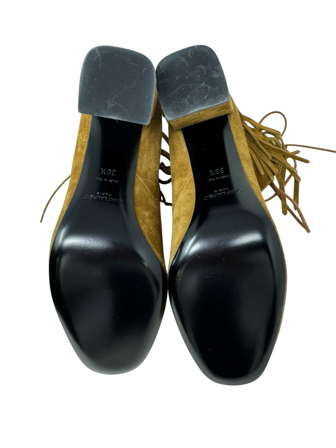 Shoe Size 38.5 SAINT LAURENT Tan Suede Luxury - Boots