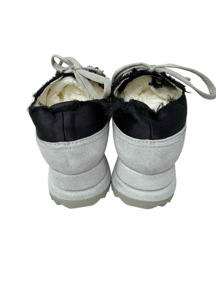 Shoe Size 39 PEDRO Gray Sateen Sneakers
