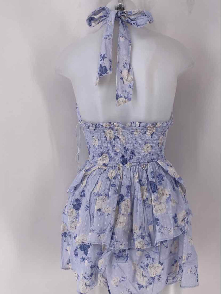 Size S Blue Print Dress