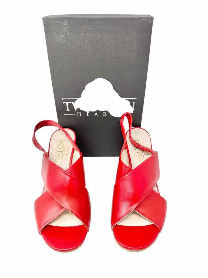 Shoe Size 39 Red Sandals