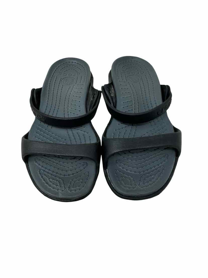 Shoe Size 7 Crocs Black Sandals