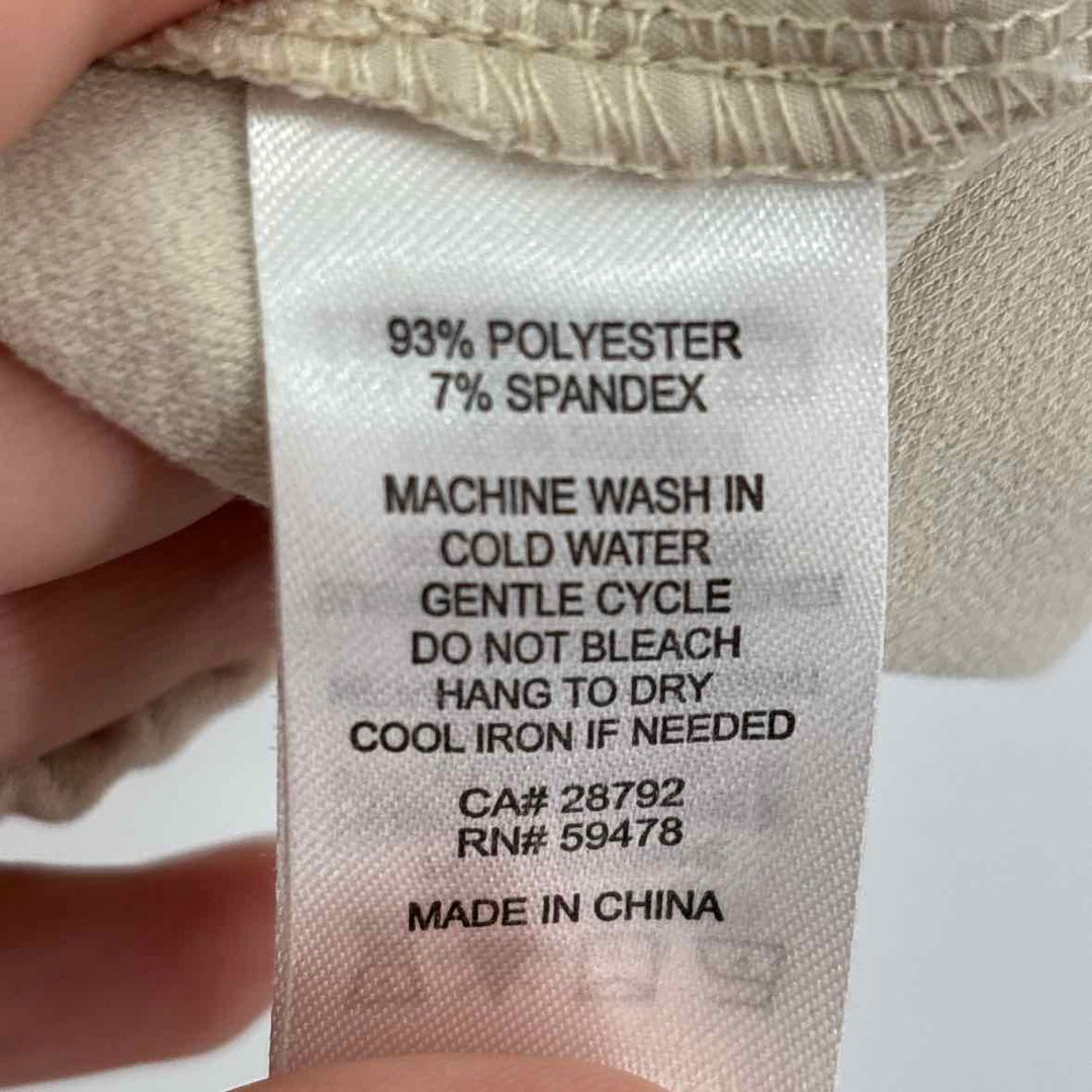 Size XL NICOLE MILLER Cream Pants