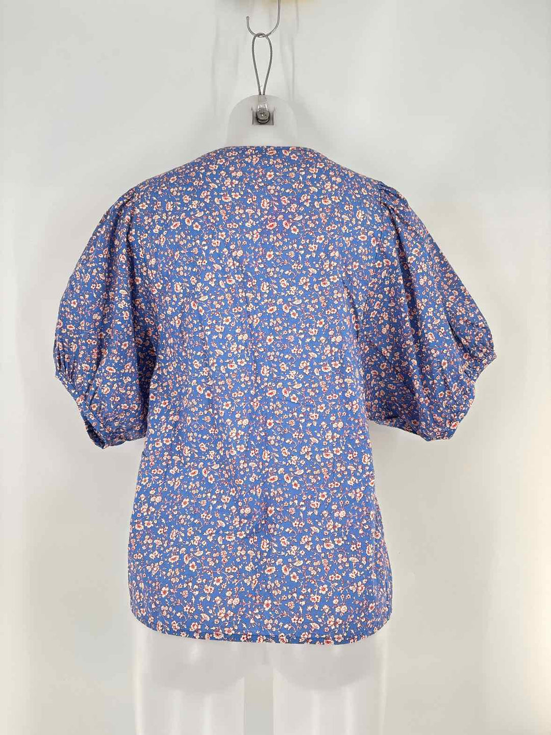 Size L MADEWELL Blue Print Shirt