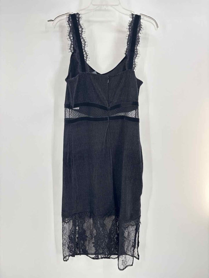 Size 12 FRENCH CONNECTION Black Corduroy Dress