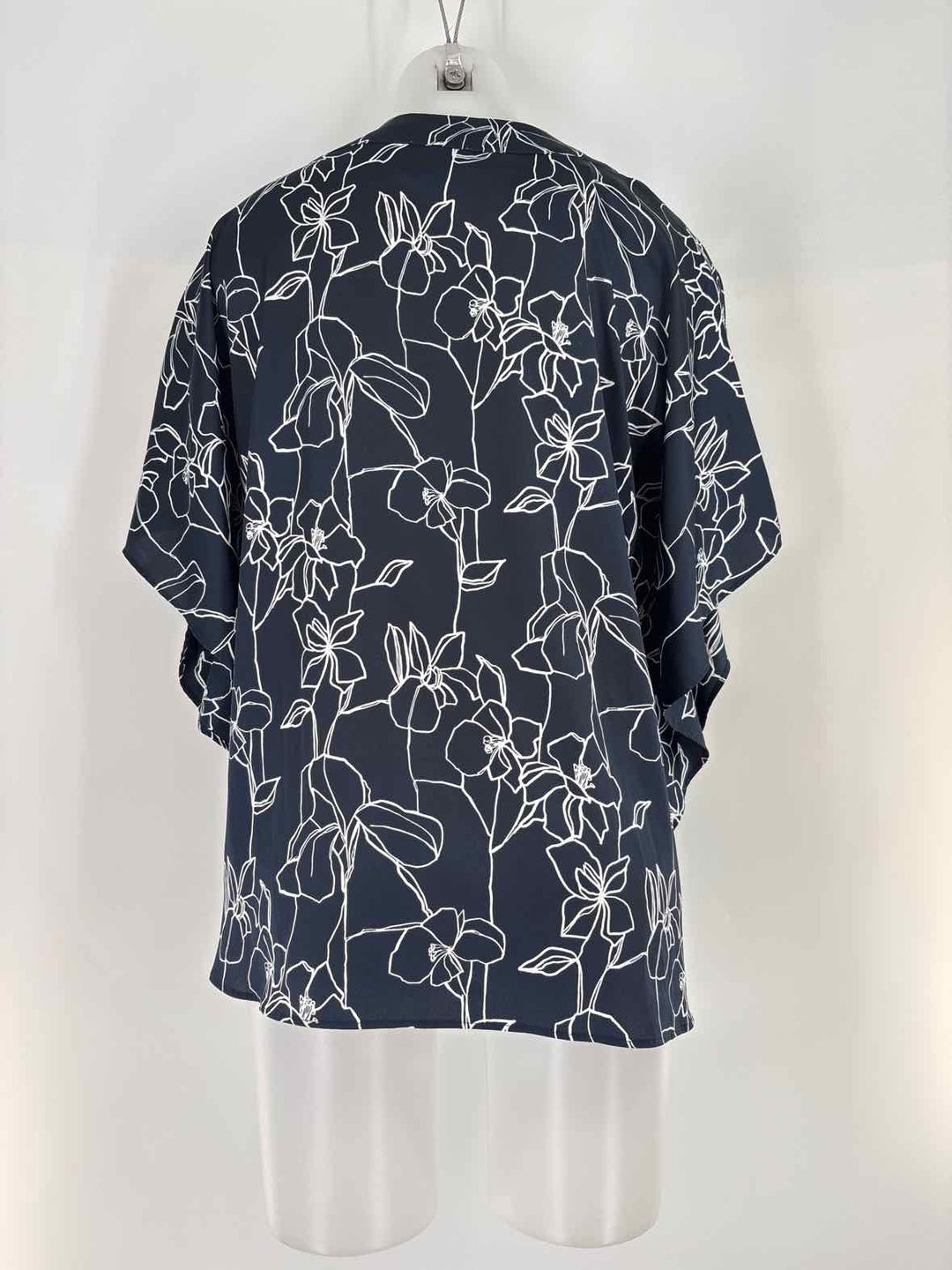 Size 10 Chico's Navy Print Shirt
