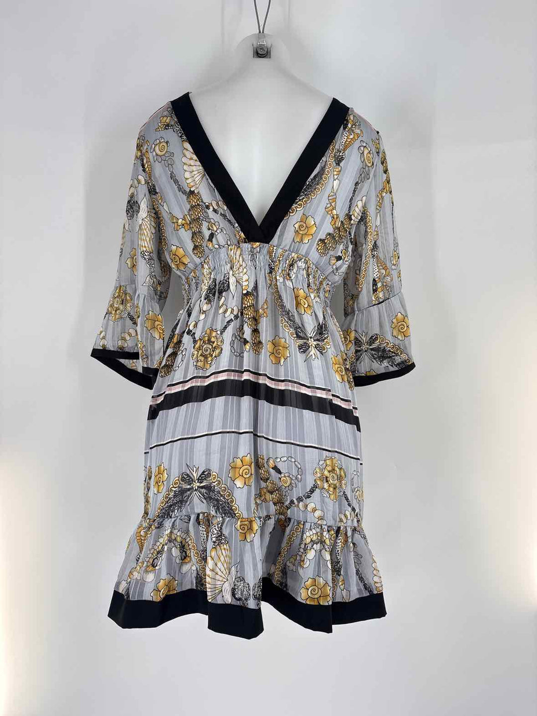 Size L gray print Dress