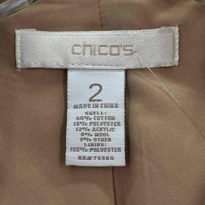 Size L Chico's Multi-Color Tweed Jacket
