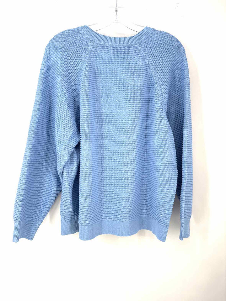Size L J JILL Blue Knit Sweater